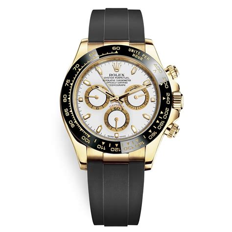 rolex daytona yellow gold white face|rolex daytona oysterflex white gold.